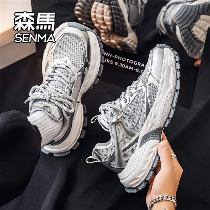 森马男鞋2025冬季新款爆款男士百搭增高时尚运动厚底休闲老爹鞋W - 图3