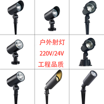 Outdoor Shooting Light Tree Light Waterproof Grass Terrace Light Outdoor Patio Landscape Park Colorful Throw Light led insertion lamp