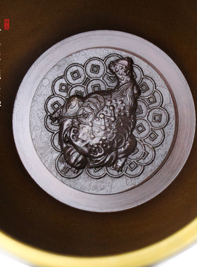 黄铜百福米缸仿古铜缸摆件储钱罐摆在冰箱上的百福缸缸装饰品店铺