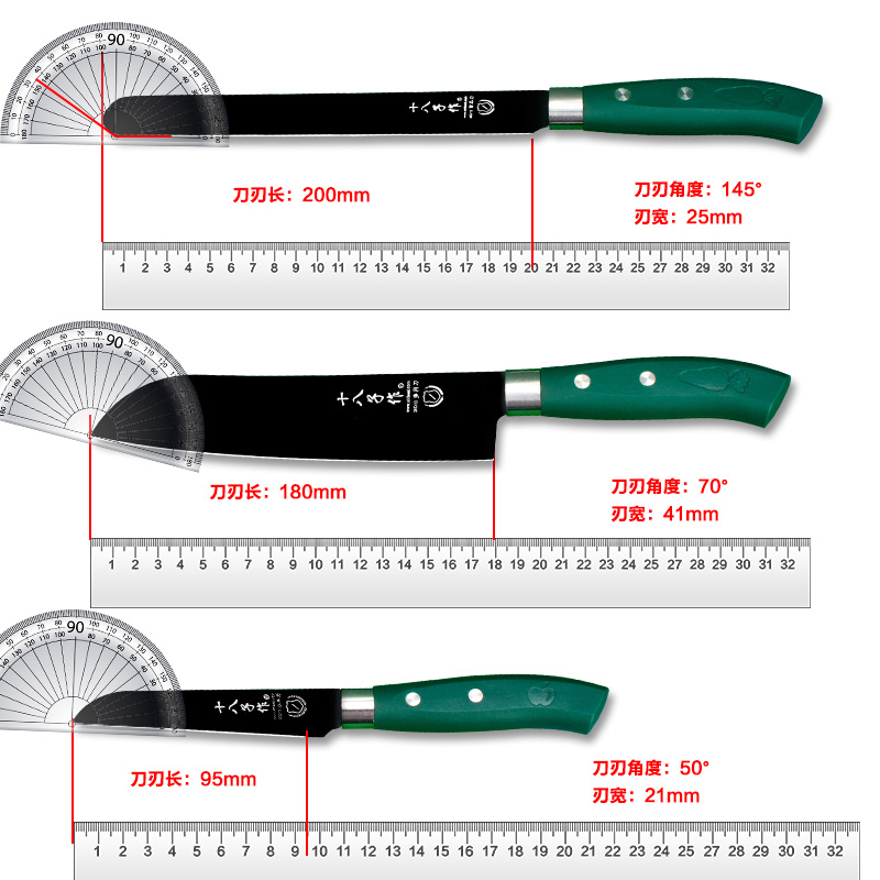 十八子作水果刀家用厨房套装户外大号瓜果刀切西瓜长款宿舍小菜刀 - 图3