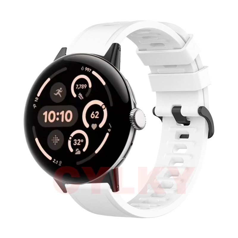 适用谷歌Google Pixel Watch 3表带优质环保硅胶腕带休闲运动健身 - 图2