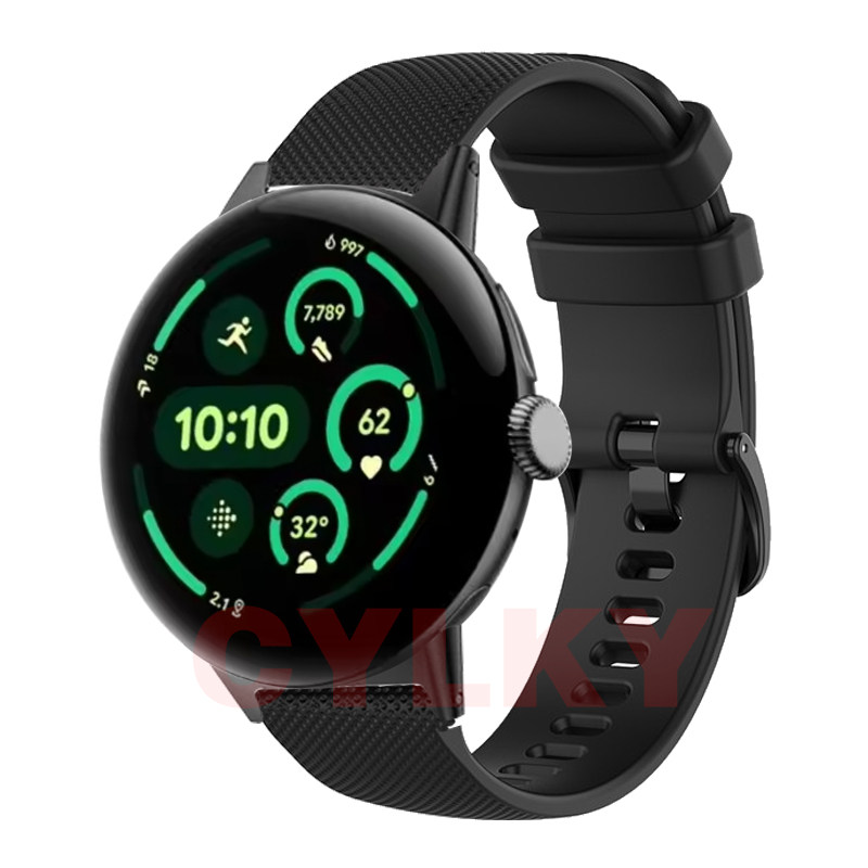 适用谷歌Google Pixel Watch 3表带优质环保硅胶腕带休闲运动健身 - 图1