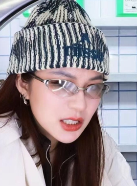 复古老钱风窄边猫眼黑色太阳镜潮