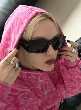 防紫外线大框欧美嘻哈风双B墨镜