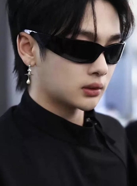 Y2K千禧风灰色防紫外线墨镜发箍