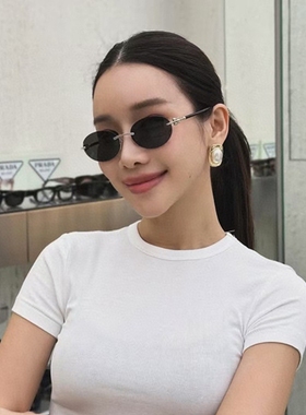 无框太阳镜女新款切边墨镜高级感