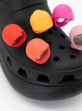 Crocs洞洞鞋LED照明鞋扣露营户外