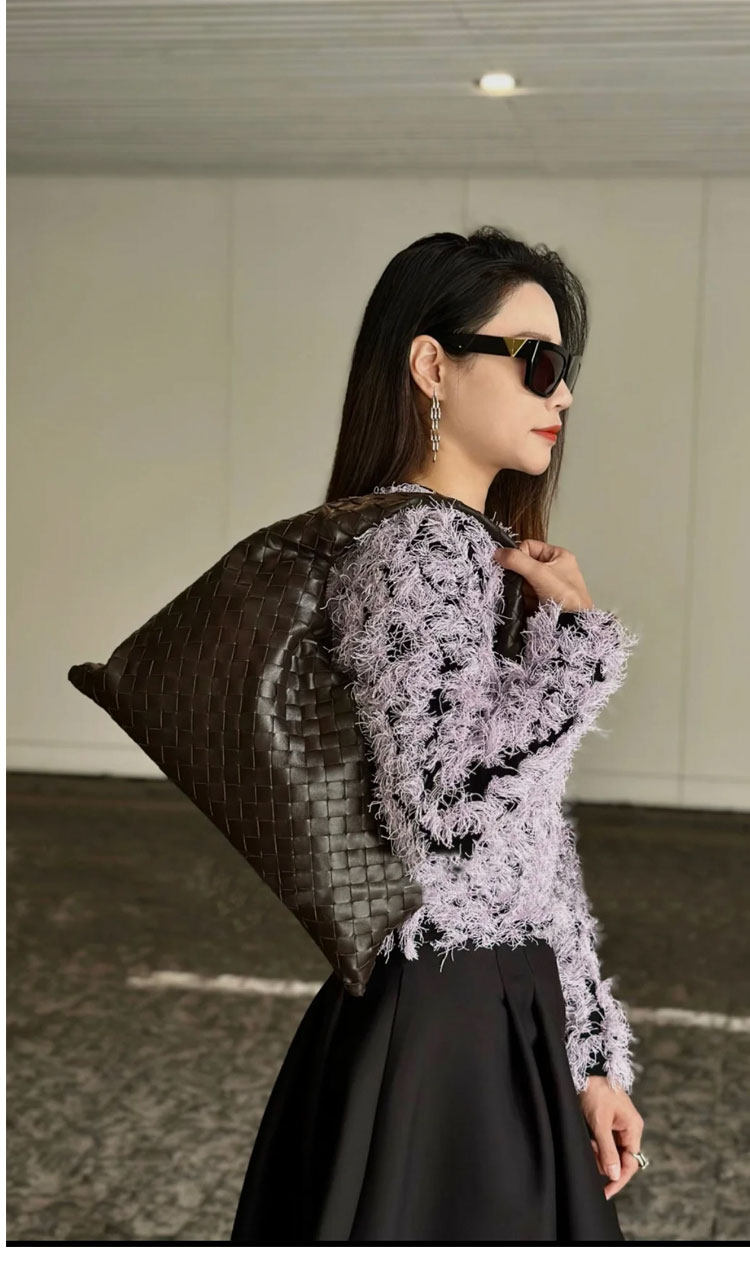 2025新款休闲单肩包欧美法式小众轻奢腋下包手提大容量编织女包包,淘宝优惠券,粉丝福利购,淘宝优惠卷