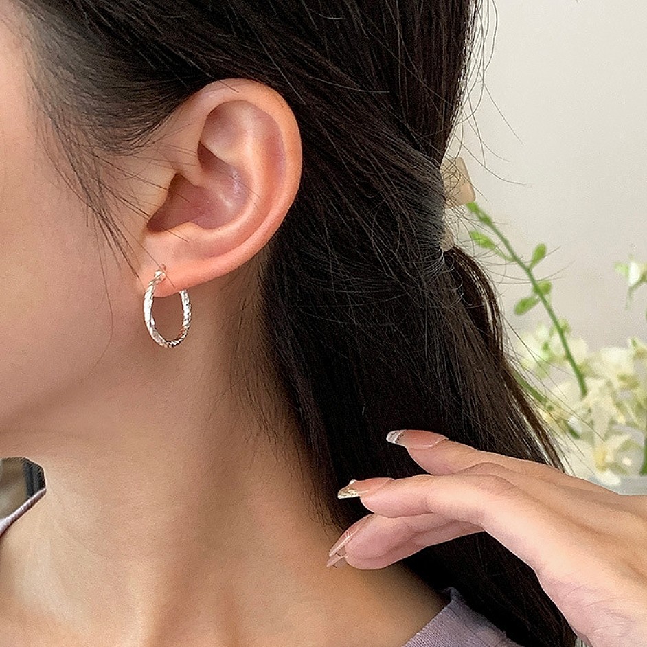 李桢航航器品牌s925银圆圈螺纹耳环,淘宝优惠券,粉丝福利购,淘宝优惠卷