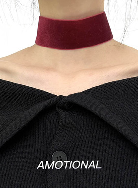 丝绒颈链经典复古choker项链