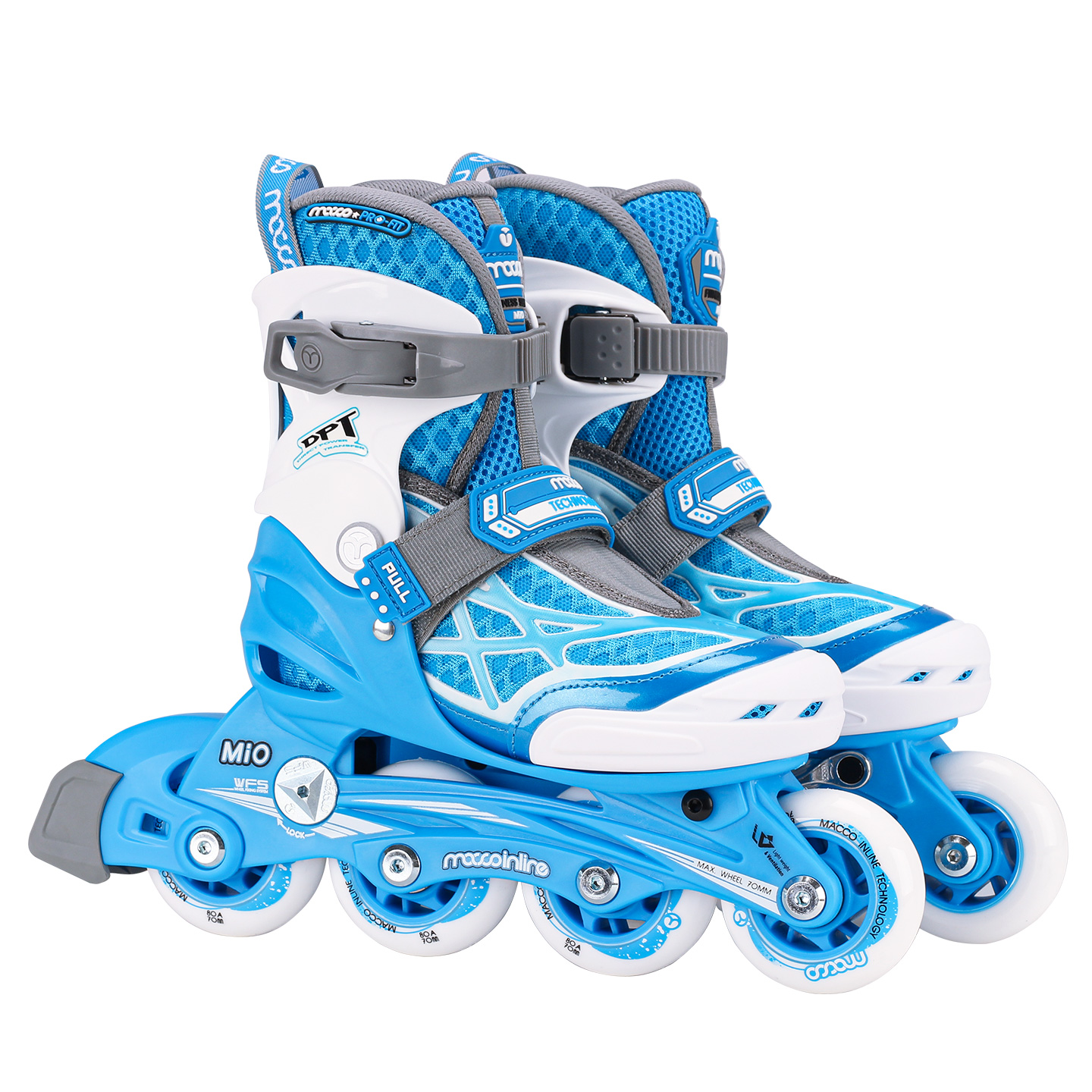 米高轮滑鞋儿童溜冰鞋女童男童可调节旱冰鞋滑轮鞋男女孩初学者 - 图3