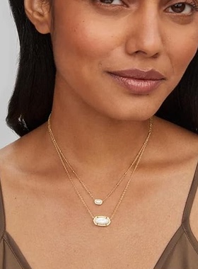 代购Kendra Scott女士项链闪耀精致优雅轻奢金色蝴蝶结造型