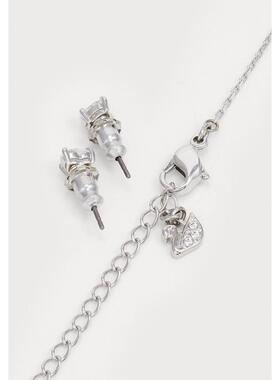 海外代购Swarovski/施华洛世奇女士项链镀铑施华洛世奇水晶