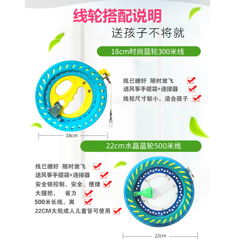 儿童风筝潍坊百特新款西游记系列猪八戒风筝线轮易飞-图1