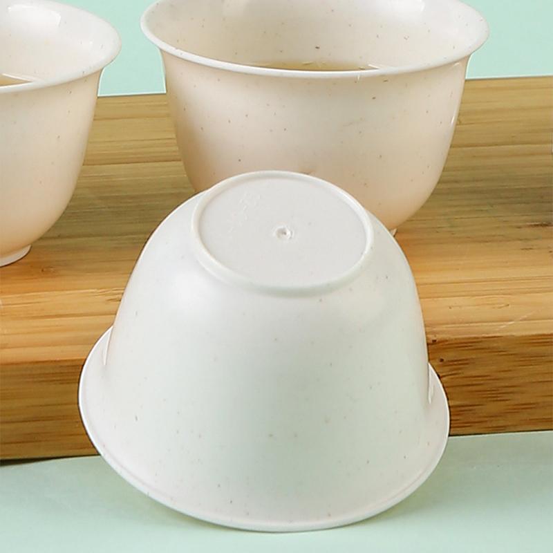 Disposable rice husk tea cup small tea tasting cup