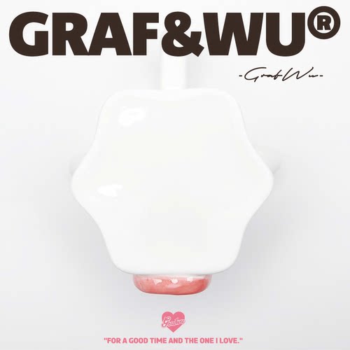 GRAF原创品牌【Mug】可爱鬼幽灵陶瓷白色吐舌头马克杯茶杯咖啡杯 - 图1