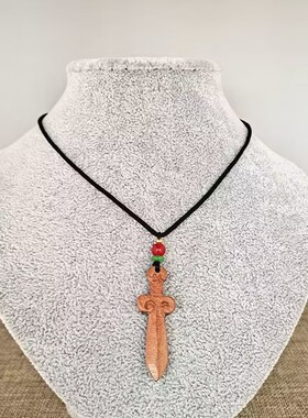 手工项链桃木男女通用