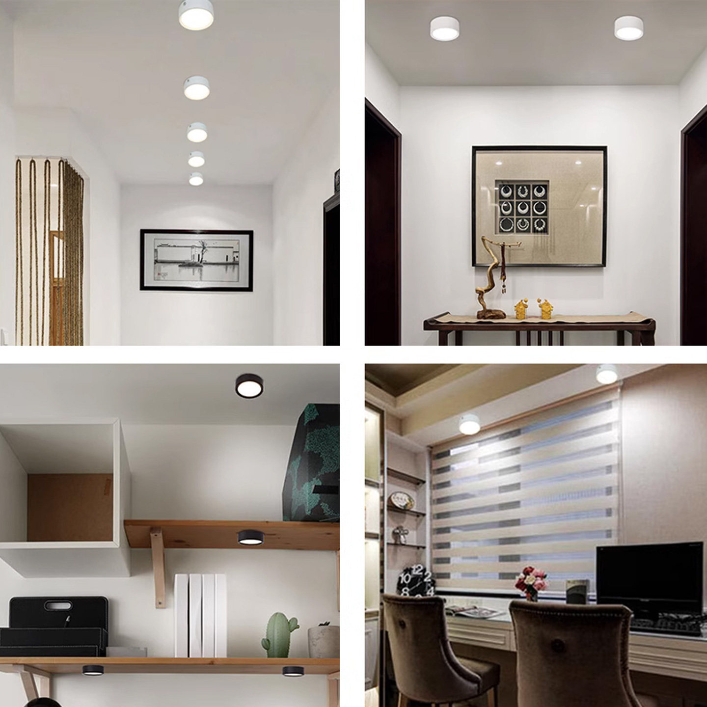 超薄明装筒灯迷你3W小吸顶灯12W免开孔led天花灯5W过道灯7W飘窗灯,淘宝优惠券,粉丝福利购,淘宝优惠卷