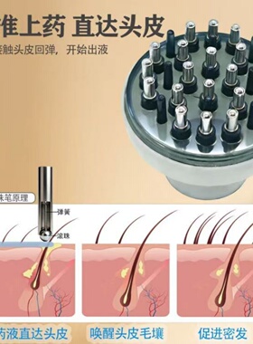 米诺头皮上药器滚珠按摩神器