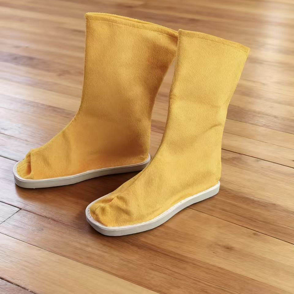 汉服古装靴 翘头cos汉服内增高 男女中式皂靴弓鞋婚鞋官兵摄影靴,淘宝优惠券,粉丝福利购,淘宝优惠卷