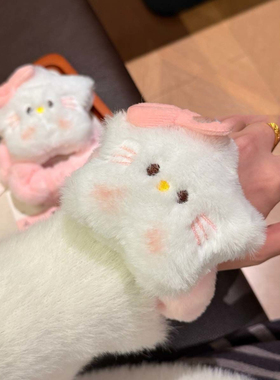 新款蝴蝶结毛绒星星猫咪发圈玩偶公仔大肠发圈学生可爱头绳发饰