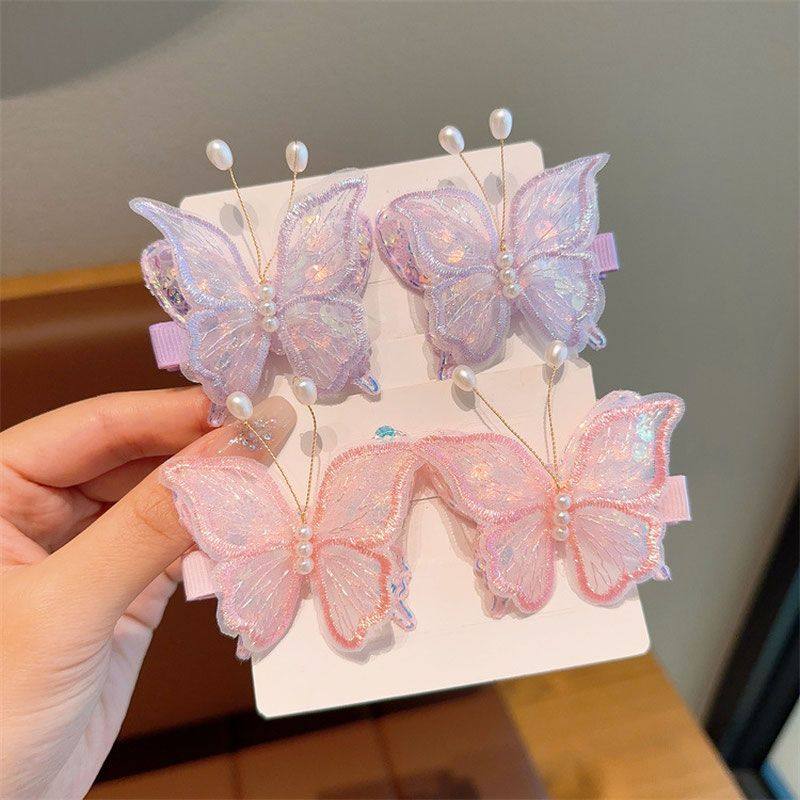 超仙公主发卡女童儿童蝴蝶发夹小女孩不伤发碎发洋气夹子宝宝发饰,淘宝优惠券,粉丝福利购,淘宝优惠卷