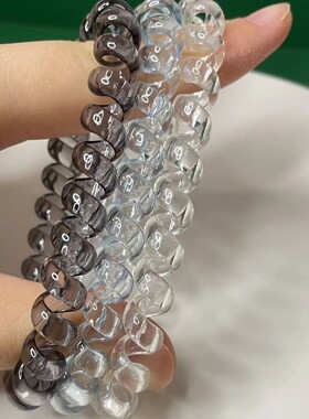 ins透明电话线女小众发绳高颜值发高级感可爱大弹力皮筋电话圈