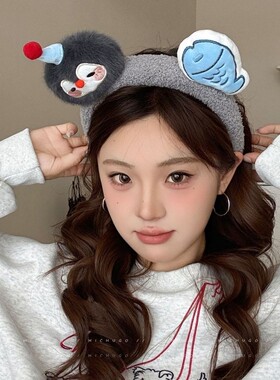 元气满满韩系ins风甜美少女心可爱小企鹅发箍洗脸敷面膜发卡头箍