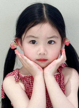 儿童蝴蝶结草莓发圈宝宝甜美头绳皮筋小女孩扎发皮筋马尾发绳发饰