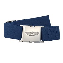 Flight Belt Canvas Nylon Braided Metal Buckle Pilot Summer Strap Sky Blue 02 Belt Alloy Buckle