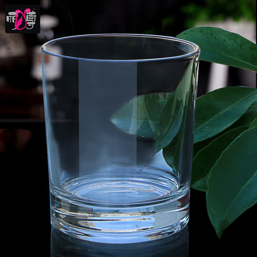 丽尊 KTY1101玻璃直身家用水杯平光咖啡杯果汁啤酒饮料杯6只225ML - 图1