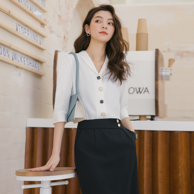  秋安职业女裙套装