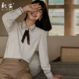 Демисезонная рубашка, абрикосовый лонгслив, классический костюм, яркий броский стиль