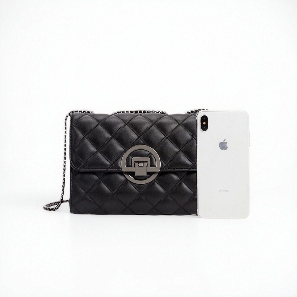 精品时尚女包2025新款单肩斜挎包小方包百搭迷你小香风菱格链条包,淘宝优惠券,粉丝福利购,淘宝优惠卷