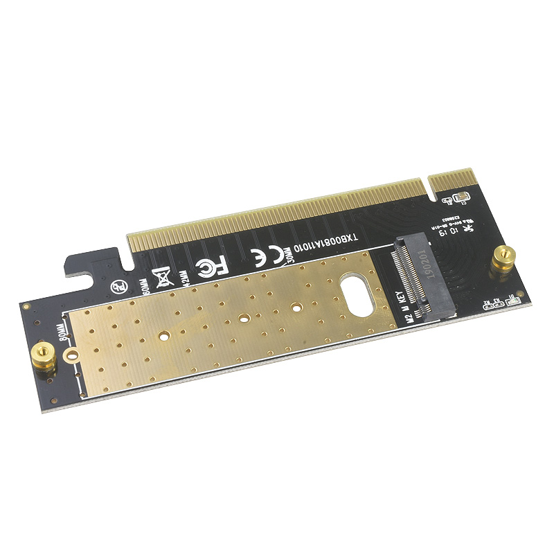 NVME M2转PCIE16X高速扩展扩展卡PCI-E转M2转接卡NGFF PCIE转M.2 NVME转接卡m2固态硬盘盒SSD扩接卡台式机 - 图2