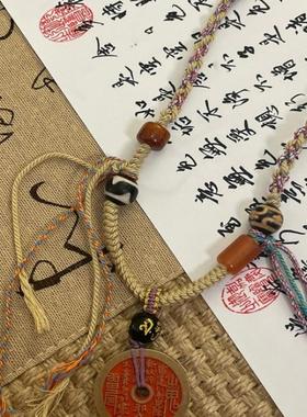 古风藏式闺蜜吊坠手搓原创设计