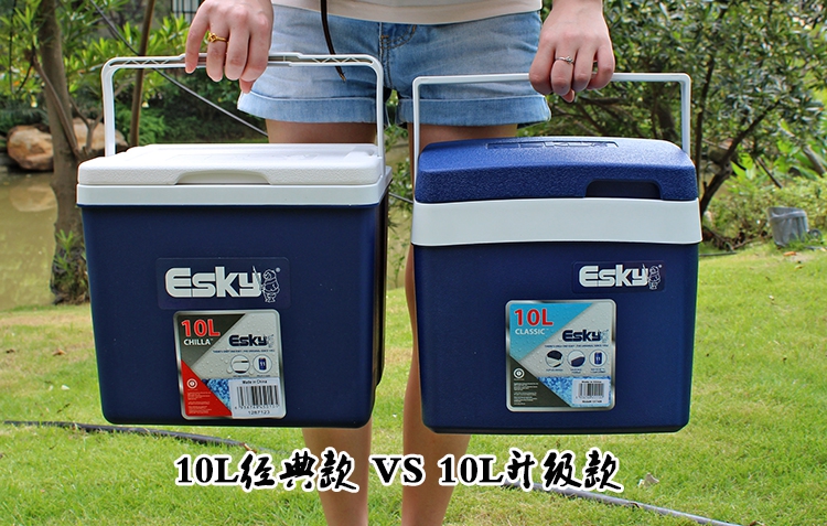 ESKY保温箱10L车载冷藏箱保鲜箱便携野炊户外钓鱼小冰箱冰砖外卖-图1