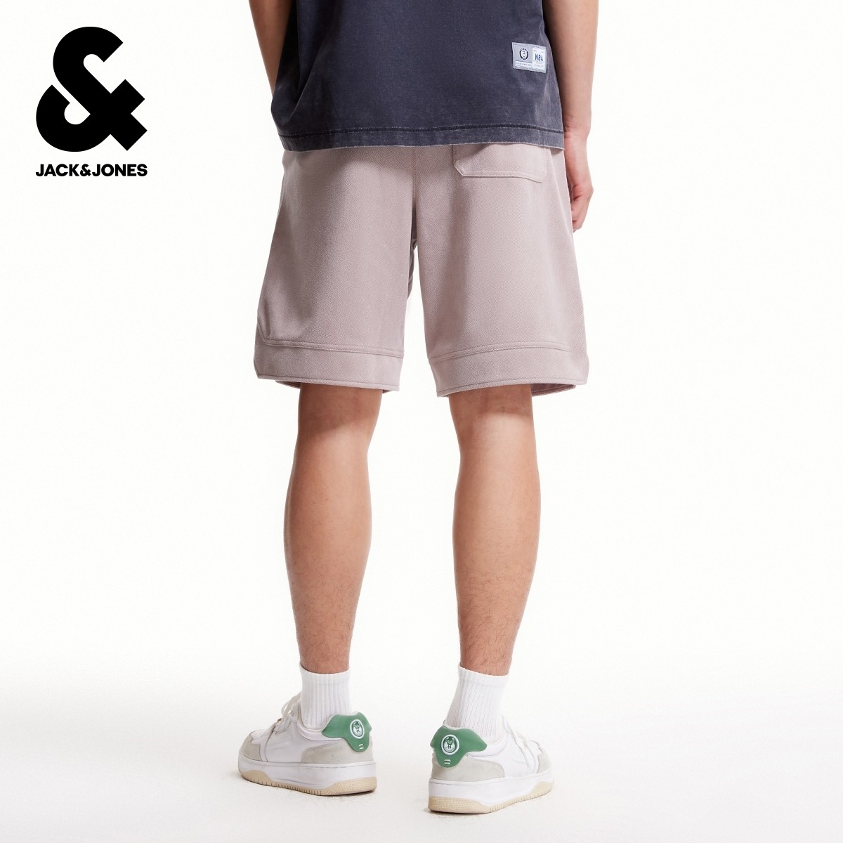 绫致杰克琼斯NBA联名篮网队字母刺绣秋冬男短裤舒适百搭时尚,淘宝优惠券,粉丝福利购,淘宝优惠卷