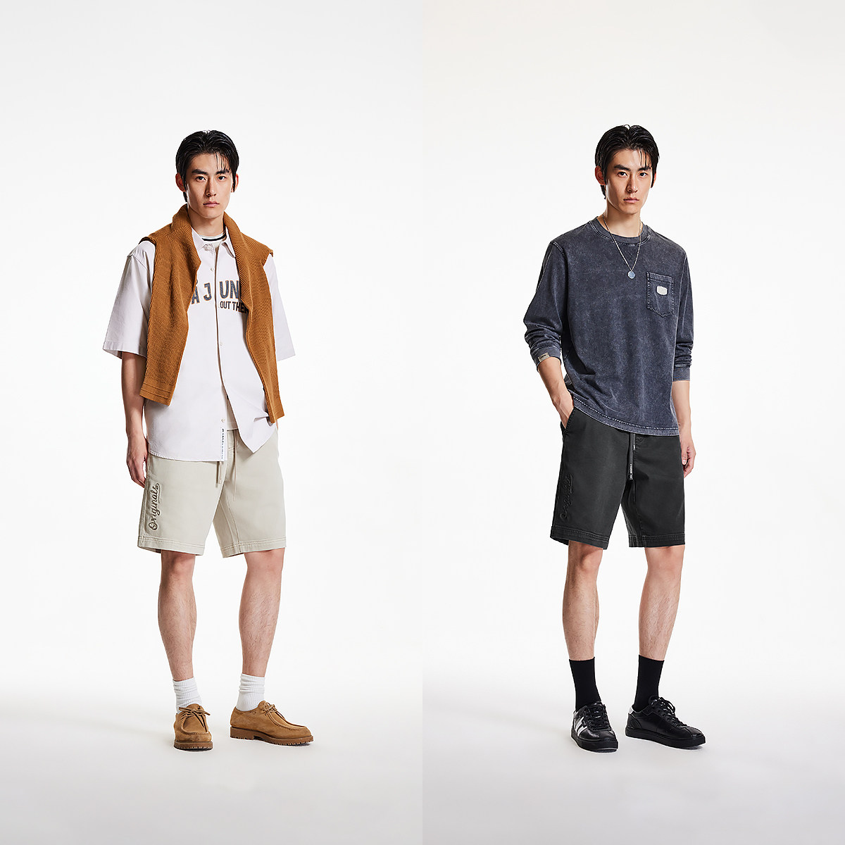 绫致杰克琼斯秋冬男短裤时尚流行宽松水洗工艺牛仔字母印花,淘宝优惠券,粉丝福利购,淘宝优惠卷