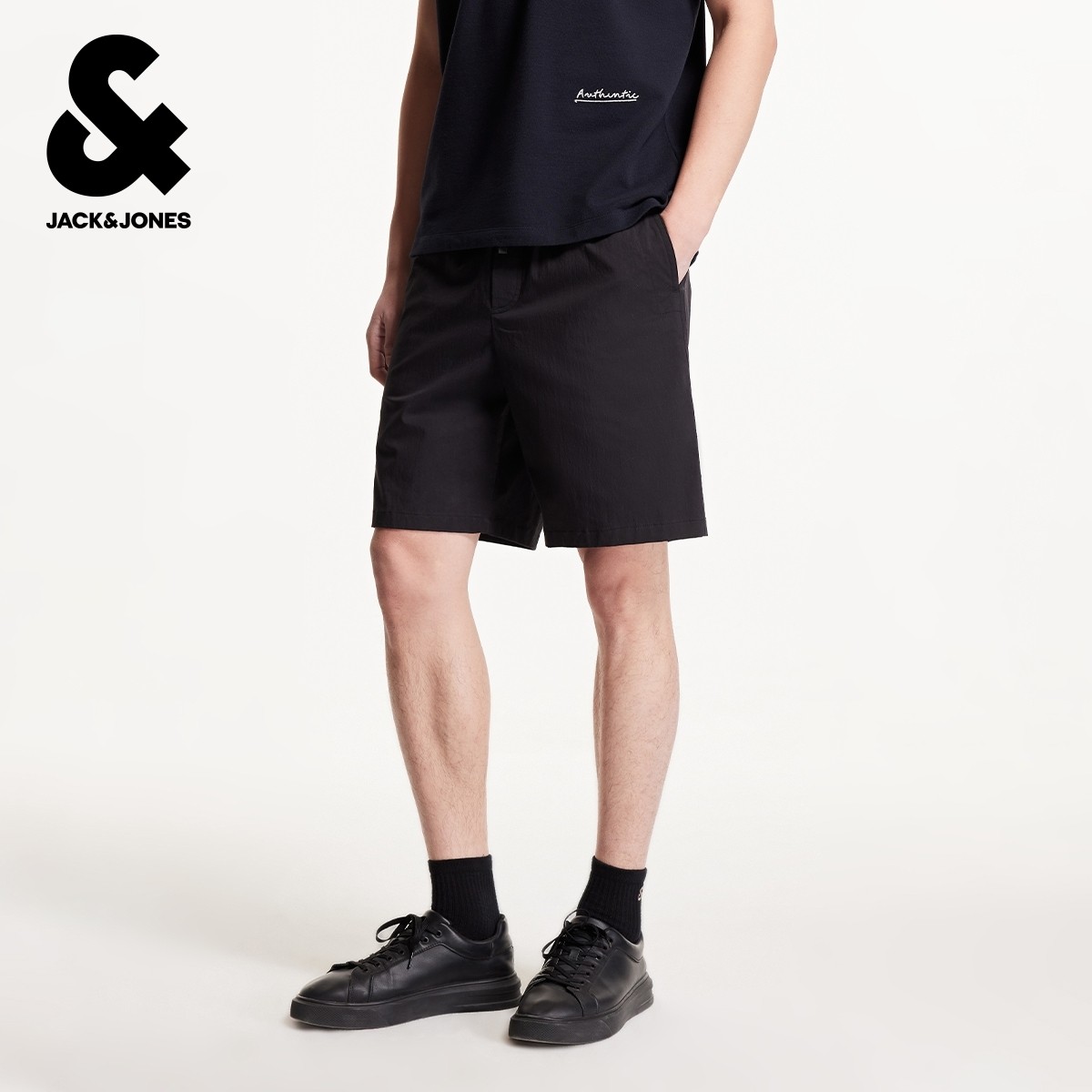 绫致杰克琼斯夏季潮百搭时尚通勤风字母刺绣宽松短裤五分裤男,淘宝优惠券,粉丝福利购,淘宝优惠卷