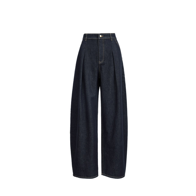 ຫຼຸດ 50% ໃໝ່ Vero Moda Jeans ລະດູໃບໄມ້ປົ່ງແລະລະດູໃບໄມ້ປົ່ງສະໄຕລ໌ ໃໝ່ ເສື້ອຝ້າຍ Embroidered Retro Scimitar Pants