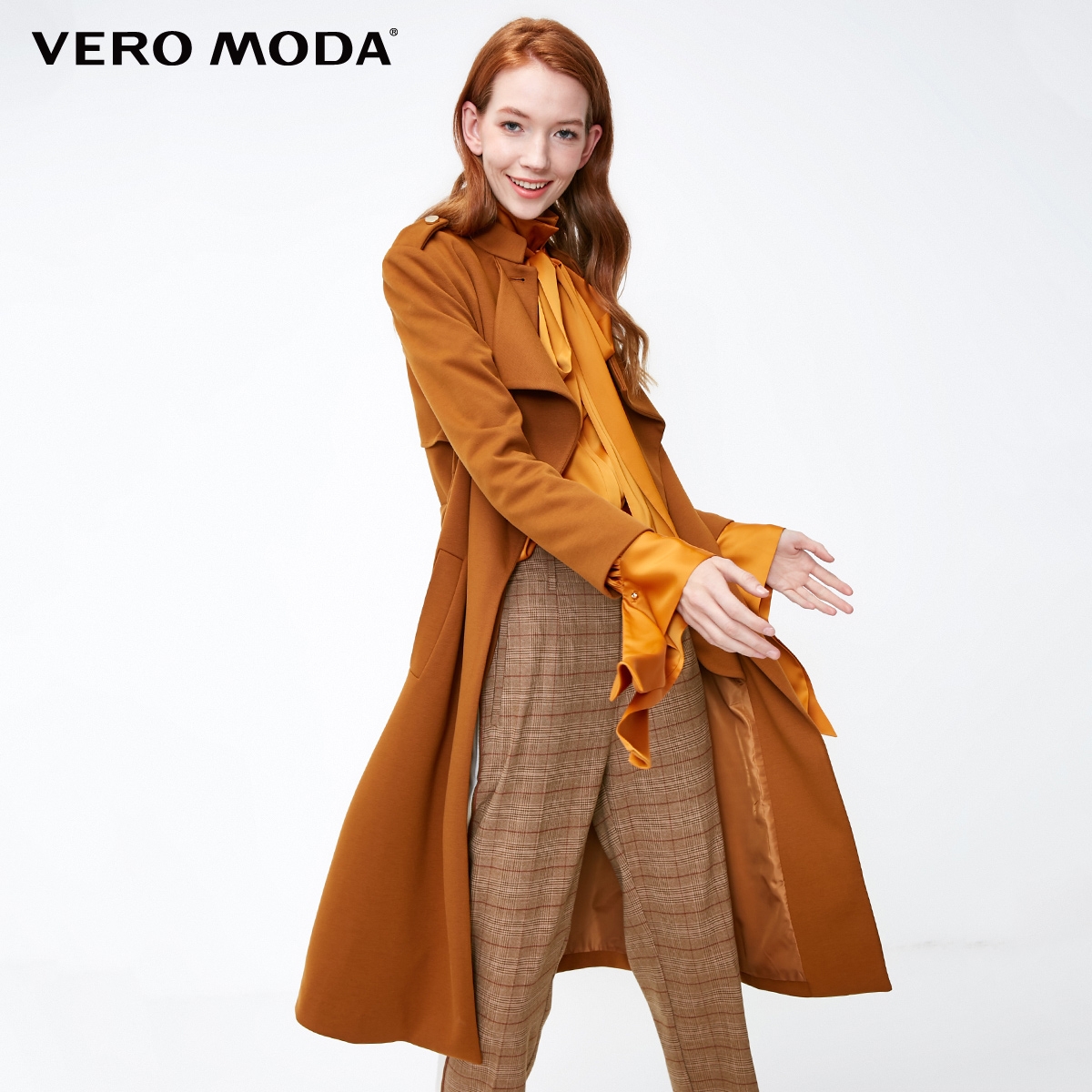 318421501 秋季新款氣質假兩件系扣翻領大衣外套女 Moda Vero 聚 318421501 秋季新款氣質假兩件系扣翻領大衣外套女 Moda Vero 聚
