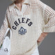 Lingzhi SEASONHIGH NFL ຮ່ວມ Kansas City Chiefs ແມ່ຍິງດູໃບໄມ້ລົ່ນ sweater knitted sweater ວ່າງເປົ່າຮູ