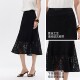 Vq zone Ayazhi Vero Moda skirt 26 summer solid color lace elastic waistband lined fishtail mid-length skirt