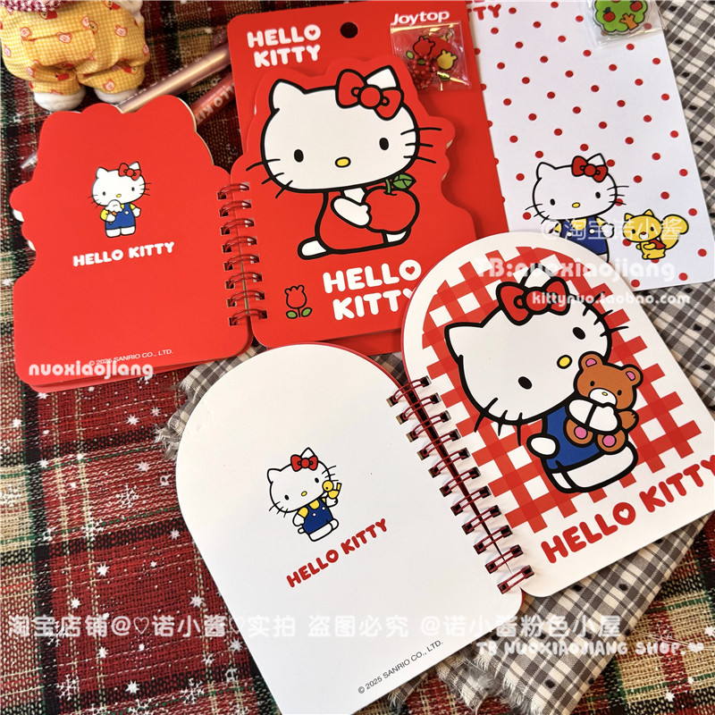 HelloKitty凯蒂猫带挂件线圈本学生记事本卡通可爱横线登记本50页,淘宝优惠券,粉丝福利购,淘宝优惠卷