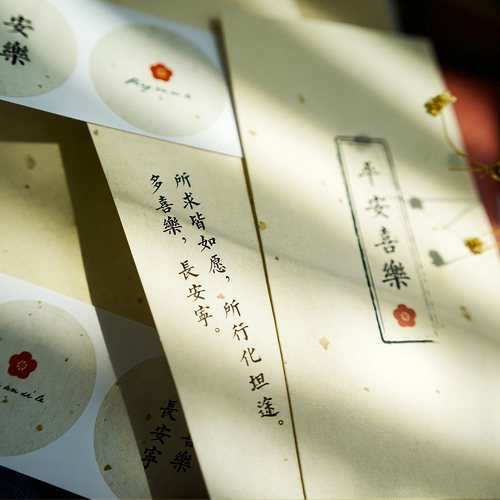 见字如面信封信纸 文艺古风情长纸短复古中式中国风高级感写信纸 - 图2