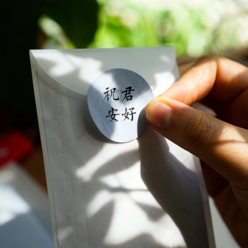 见字如面信封信纸 文艺古风情长纸短复古中式中国风高级感写信纸 - 图0