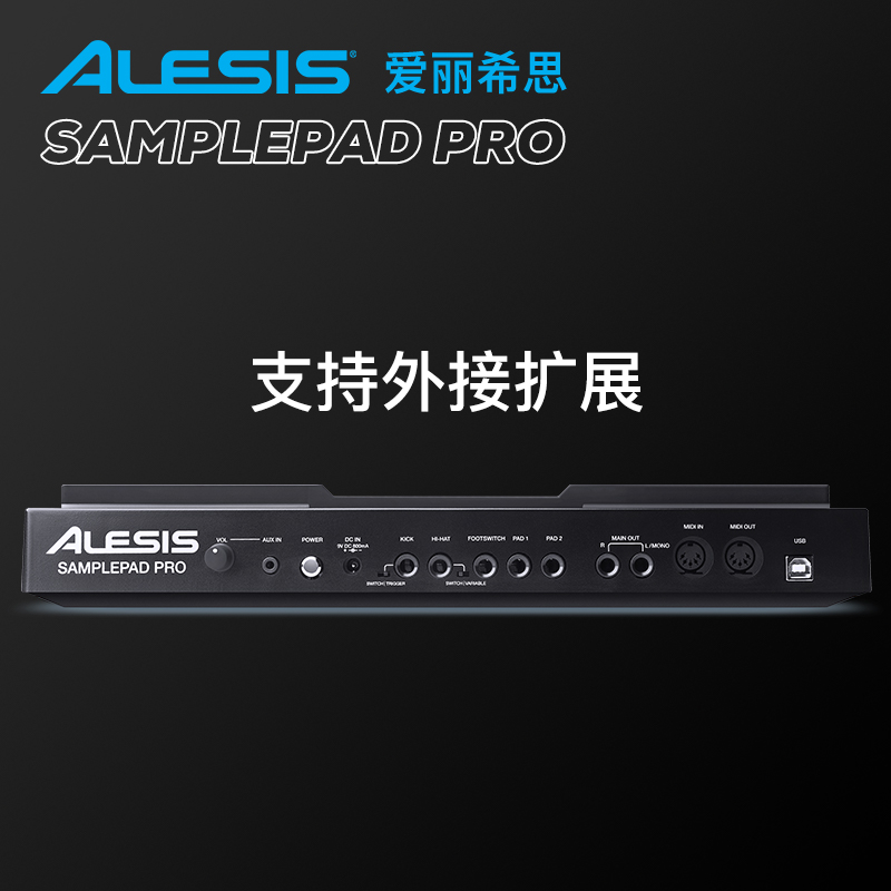 【野雅绫】ALESIS SAMPLE PAD PRO 便携打击垫电子鼓打击板乐器 - 图2