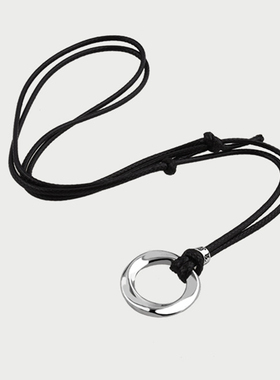 环平安扣吊坠情侣项链