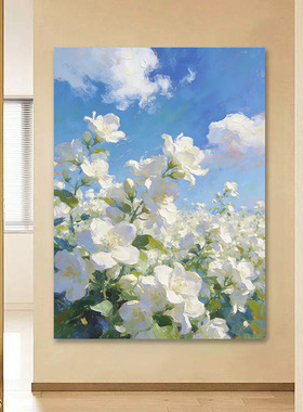 大芬村手绘云间茉莉油画